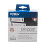 Brother DK-22251 Cinta Continua de Papel Térmico Negro y Rojo, 62 mm x 15,24 m