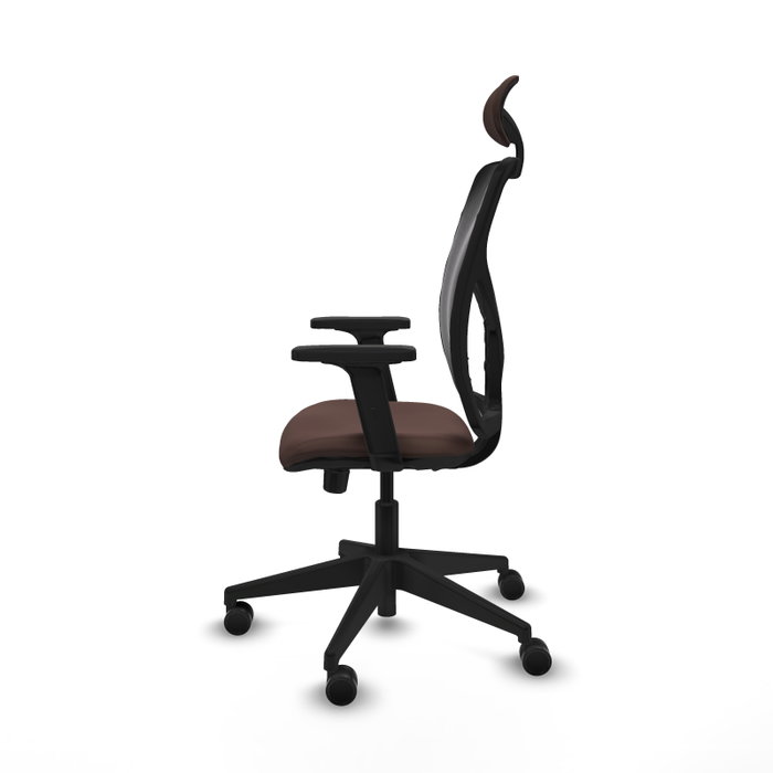 PIQUERAS Y CRESPO Silla de oficina Motilla con mecanismo Sincro/Traslack Marrón y Negro PIQUERAS Y CRESPO Silla de oficina Motilla con mecanismo Sincro/Traslack Marrón y Negro