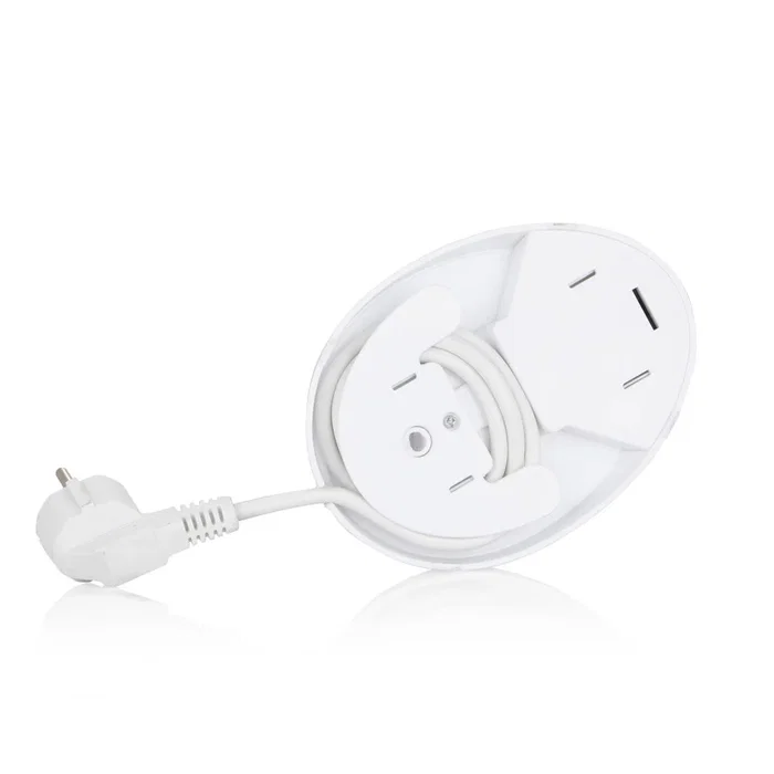 Orbegozo KT 6003 Hervidor Eléctrico de Agua 1.7L 2200W Blanco - Filtro Extraíble Antical, Libre de BPA, Apagado Automático, Base con Recogecables