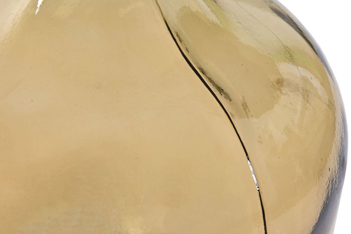 DKD Home Decor Jarrón de Cristal Reciclado Amarillo 34 L