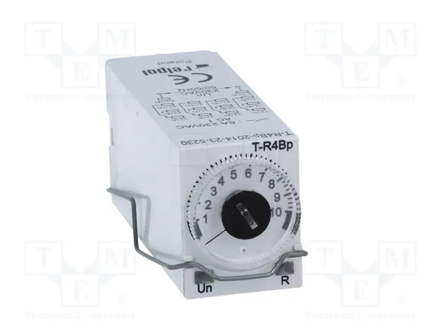 RELPOL Relé de tiempo T-R4 4PDT 230VAC RELPOL Relé de tiempo T-R4 4PDT 230VAC