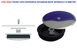 TECNO Tapa Expansiva 145 mm para Bote Sifónico 110 mm (T89) 50617