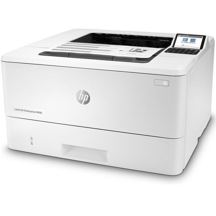 HP Impresora Láser Monocromo HP LaserJet Enterprise M406dn - 40 ppm, Doble Cara Automática, Gigabit Ethernet, WiFi Opcional, Seguridad HP Sure Start