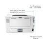 HP LaserJet Enterprise M406dn Impresora Láser Monocromo Dúplex Blanca