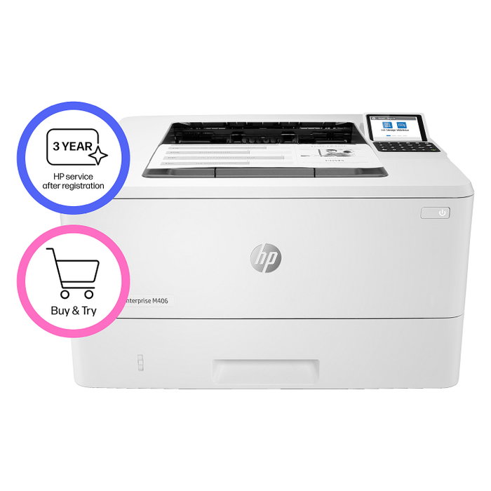 HP LaserJet Enterprise M406dn Impresora Láser Monocromo Dúplex Blanca