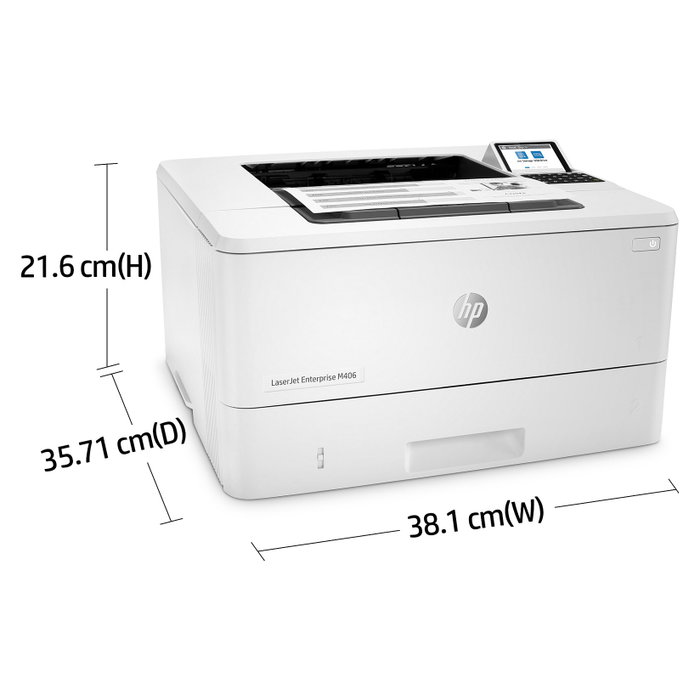 HP LaserJet Enterprise M406dn Impresora Láser Monocromo Dúplex Blanca