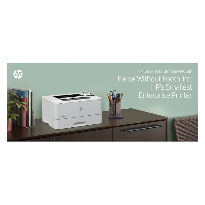 HP LaserJet Enterprise M406dn Impresora Láser Monocromo Dúplex Blanca