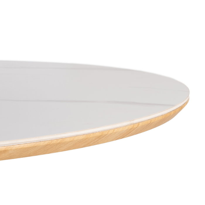 Mesa Comedor Blanco-Natural 180 X 90 X 75 cm