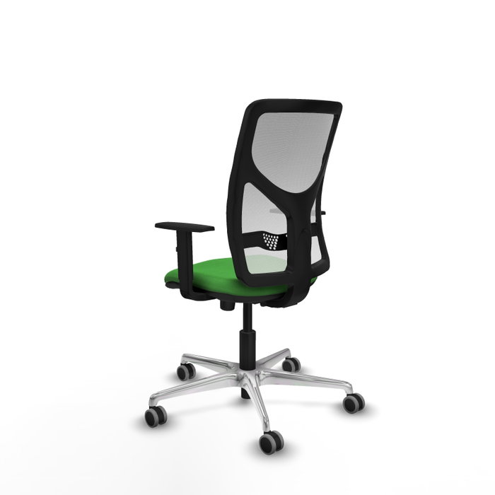 PIQUERAS Y CRESPO Silla de oficina Motilla con mecanismo Sincro Verde y Blanco
