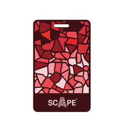 Scape Travel identificador de maleta 2D rojo 106*66mm