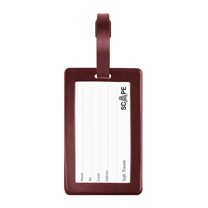 Scape Travel identificador de maleta 2D rojo 106*66mm