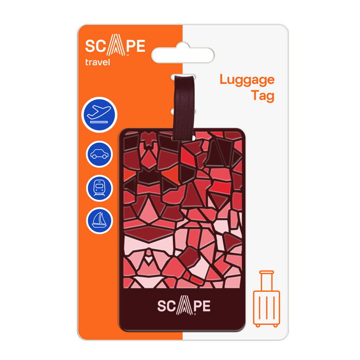 Scape Travel identificador de maleta 2D rojo 106*66mm
