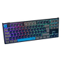 Phoenix Teclado Gaming Mecánico Compacto Royal 87 Teclas, Switches Outemu Brown, Keycaps PBT, Negro - Para Gaming y Oficina