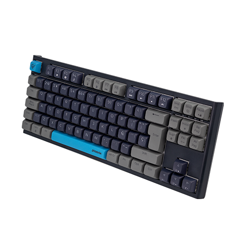 Phoenix Teclado Gaming Mecánico Compacto Royal 87 Teclas, Switches Outemu Brown, Keycaps PBT, Negro - Para Gaming y Oficina