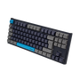 Phoenix Teclado Gaming Mecánico Compacto Royal 87 Teclas, Switches Outemu Brown, Keycaps PBT, Negro - Para Gaming y Oficina