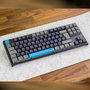 Phoenix Teclado Gaming Mecánico Compacto Royal 87 Teclas, Switches Outemu Brown, Keycaps PBT, Negro - Para Gaming y Oficina