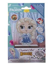Crayola Kit Creativo de Cristales Brillantes Frozen Elsa, Actividad con Pegatinas, 12x19,5x1,5 cm