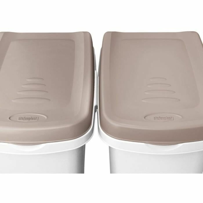Kerbl Contenedor de Comida para Mascotas Marrón/Blanco 15 l