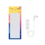 Nanocable Regleta de 3 Tomas, 1,4 m, Blanco