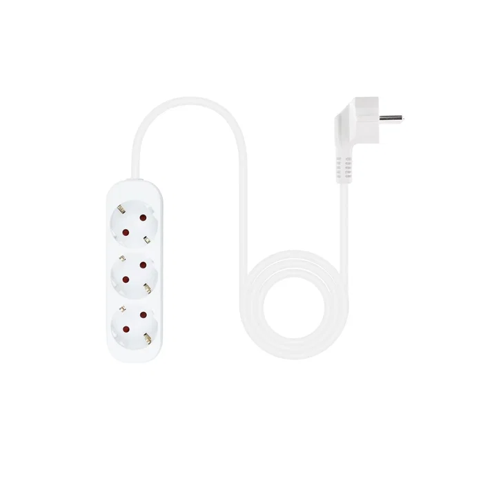Nanocable Regleta de 3 Tomas, 1,4 m, Blanco Nanocable Regleta de 3 Tomas, 1,4 m, Blanco