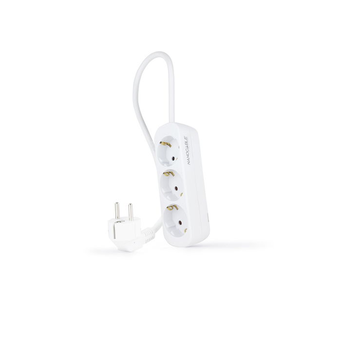 NANOCABLE REGLETA 3 TOMAS, 1.4 M BLANCA NANOCABLE REGLETA 3 TOMAS, 1.4 M BLANCA