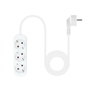 Nanocable Regleta de 3 Tomas, 1.4 m, Blanca