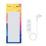 Nanocable Regleta de 3 Tomas, 1.4 m, Blanca