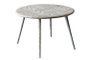 DKD Home Decor Mesita Auxiliar de Mango y Metal Blanco y Dorado