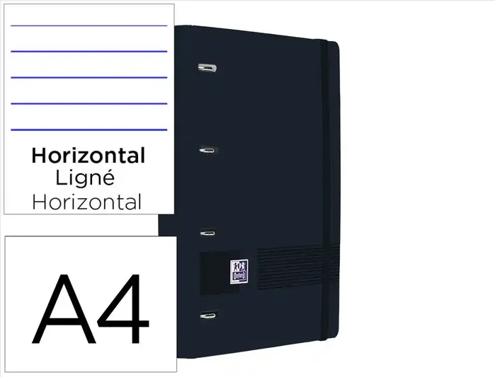 Oxford Europeanbinder Live&Go Carpeta de Anillas A4+ Polyfoam Negro Oxford Europeanbinder Live&Go Carpeta de Anillas A4+ Polyfoam Negro