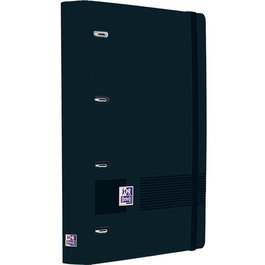 Oxford Europeanbinder Live&Go Carpeta de Anillas A4+ Polyfoam Negro
