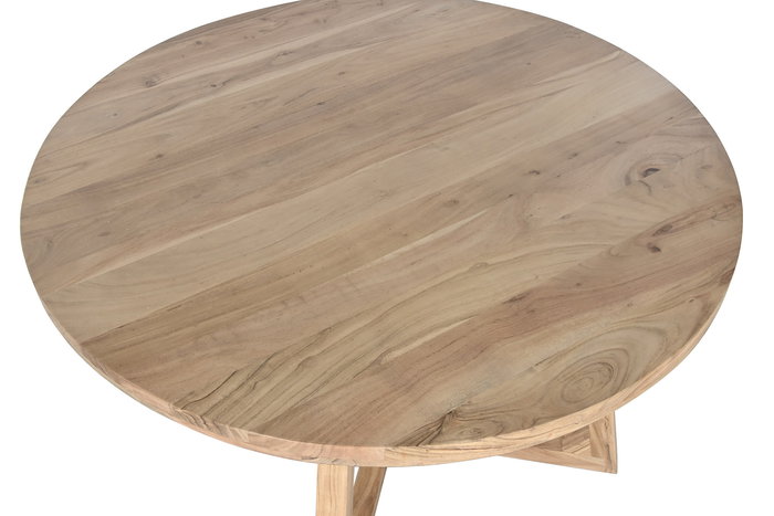 DKD Home Decor Mesa Redonda Comedor Acacia 140 x 76 x 140 cm