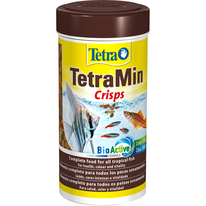 Tetra Gold Fish Alimento Crisps para Peces de Colores 250ml - Alto Valor Nutritivo y Fórmula BioActive para Agua Clara