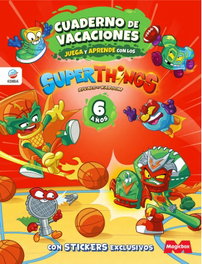 EDIBA EUROPA EON Cuaderno de Vacaciones juega y aprende Superthings Legends para 6 años