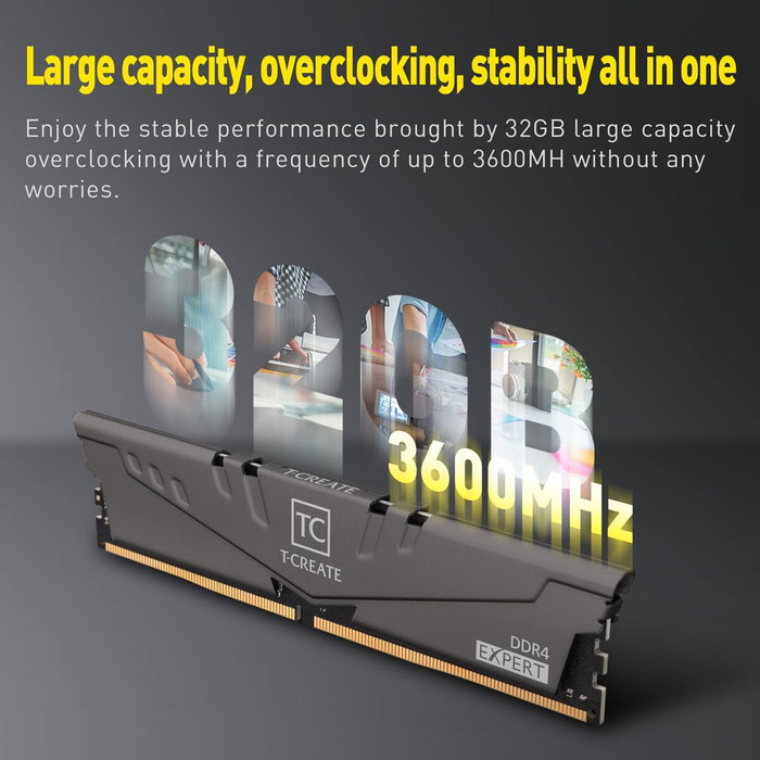Team Group T-CREATE EXPERT DDR4 32 GB (2 x 16 GB) 3200 MHz DDR4 OC10L DDR4 DIMM Kit