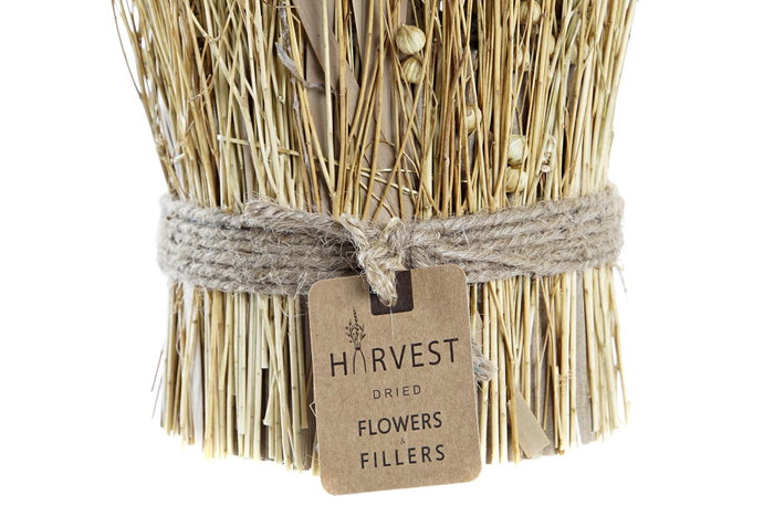 DKD Home Decor Bouquet de Flores Seca Tishi Linaza Natural DKD Home Decor Bouquet de Flores Seca Tishi Linaza Natural