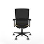 PIQUERAS Y CRESPO Silla de oficina Haches con mecanismo Sincro/Traslack, Crema y Negro