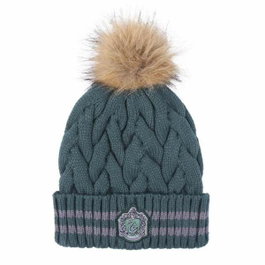 Cerdá Gorro Tricot Pompom Harry Potter Slytherin Verde Oscuro