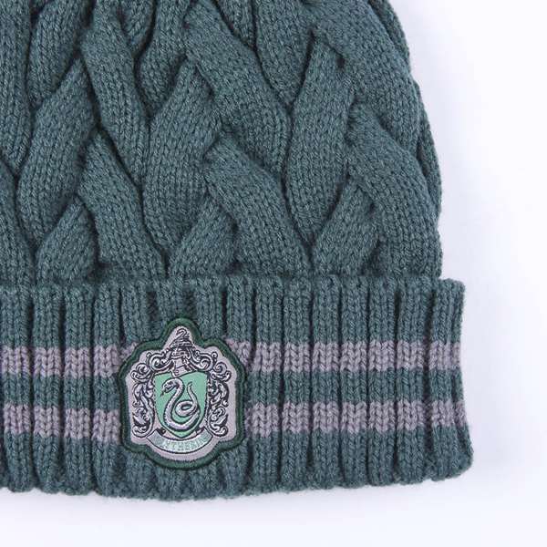 Cerdá Gorro Tricot Pompom Harry Potter Slytherin 100% Acrílico