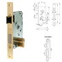 TESA 2010-P HL 60 Cerradura de Embutir para Puertas de Madera