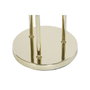 DKD Home Decor Lámpara de Pie de Metal y Cristal con Bolas Doradas