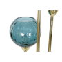 DKD Home Decor Lámpara de Pie de Metal y Cristal con Bolas Doradas
