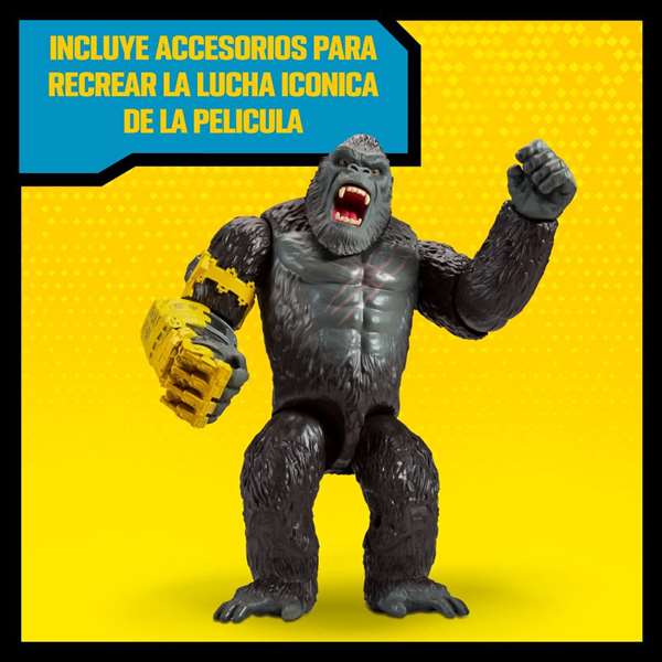 Famosa Figura Gxx Giant King Kong con Accesorios y Diferentes Puntos de Articulación 28 cm
