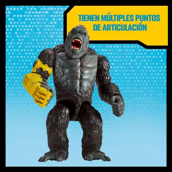 Famosa Figura Gxx Giant King Kong con Accesorios y Diferentes Puntos de Articulación 28 cm