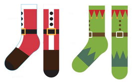 DKD Home Decor Calcetines de Algodón y Poliéster Talla 41-46 Surtido de 2 Colores
