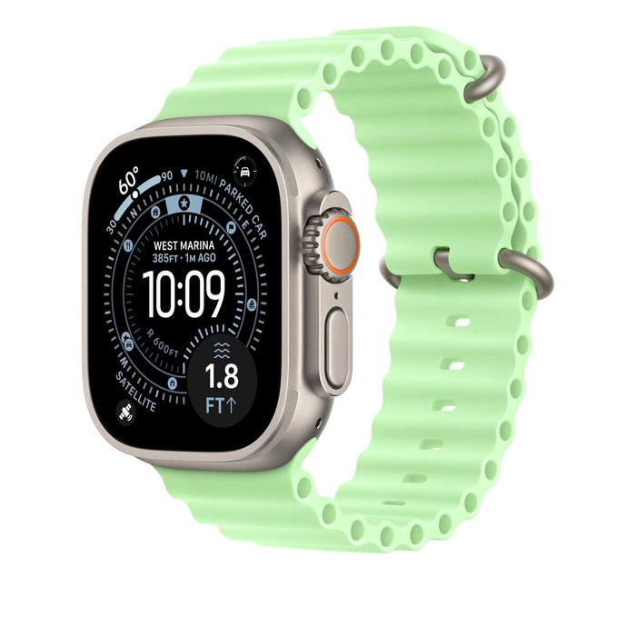 Apple Ocean Band Verde para Apple Watch 44mm, 45mm, 46mm, 49mm