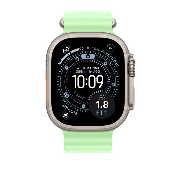 Apple Ocean Band Verde para Apple Watch 44mm, 45mm, 46mm, 49mm