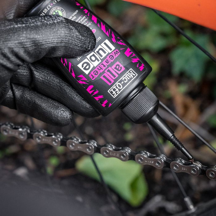 Muc-Off Lubricante para Cadenas Todo Clima Sintético - 64g para MTB, Carretera y Ciclocross - Fórmula Ecológica Muc-Off Lubricante para Cadenas Todo Clima Sintético - 64g para MTB, Carretera y Ciclocross - Fórmula Ecológica