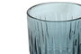 DKD Home Decor Copa Stripes Garbo Azul Rayado Set de 6 Cristal 260ml Apto Lavavajillas 14.5cm
