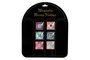 DKD Home Decor Imán Cristal Metal Mandala Surtido de 6