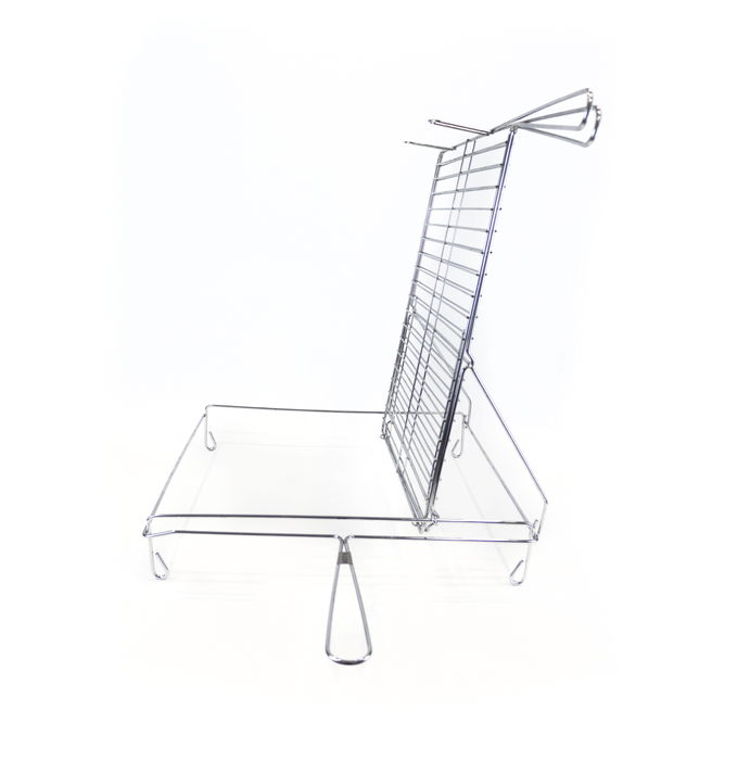 Algon Bbq Parrilla Bbq Giratoria Cromada 45 cm x 50 cm (4 Unidades)